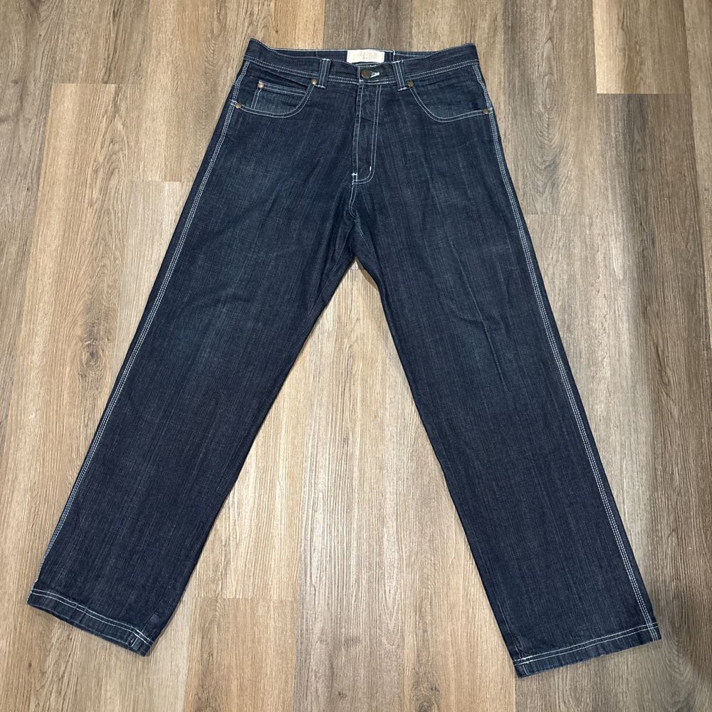 Rich Kids RK Jeans Mens 36x34 Blue Denim Pants 90s Hip Hop Baggy Y2K Vintage‎